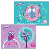 {{photo.Alt || photo.Description || 'Альбом для рисования, А4, 12 листов, скоба, обложка картон, ЮНЛАНДИЯ, 200х283 мм, &quot;Волшебные птички&quot; (2 вида), 105044'}}