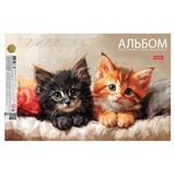 {{photo.Alt || photo.Description || 'Альбом для рисования А4 20 л., склейка, подложка, бумага 220 г/м, HATBER, &quot;Счастливые мурчалки&quot;, 090056, 20А4лтAк_33358'}}