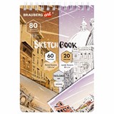 {{photo.Alt || photo.Description || 'Скетчбук, белая бумага 120 г/м2 + крафт 80 г/м2 165х240 мм, 60 + 20 л., гребень, BRAUBERG ART DEBUT, 112982'}}