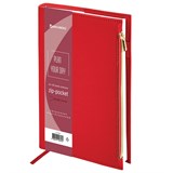 {{photo.Alt || photo.Description || 'Ежедневник недатированный А5 145х220 мм, BRAUBERG &quot;Zipline&quot; под кожу, карман-молния, 160 л., красный, 116248'}}