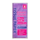 {{photo.Alt || photo.Description || 'Цветная бумага ТИШЬЮ 17г/м2, 50х66см, 50 листов пастель сиреневый, ЗОЛОТАЯ СКАЗКА, 116488'}}