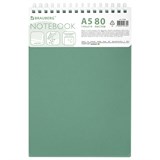 {{photo.Alt || photo.Description || 'Блокнот А5, 80 л., силиконовый гребень, обложка пластик, клетка, BRAUBERG, зеленый, 117560'}}