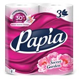 {{productViewItem.photos[photoViewList.activeNavIndex].Alt || productViewItem.photos[photoViewList.activeNavIndex].Description || 'Бумага туалетная бытовая, спайка 4 шт., 3-слойная (4х16,5 м), PAPIA, аромат &quot;Таинственный сад&quot;, 5080741'}}