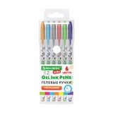 {{photo.Alt || photo.Description || 'Ручки гелевые МЕТАЛЛИК BRAUBERG KIDS &quot;CUTE ANIMALS&quot;, НАБОР 6 ЦВЕТОВ, корпус с печатью, узел 1 мм, линия письма 0,7 мм, 144440'}}