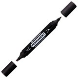 {{photo.Alt || photo.Description || 'Маркер перманентный двусторонний CENTROPEN 1666, ЧЕРНЫЙ, круглый/скошенный, 1/1-4 мм, 616660112'}}