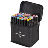 {{photo.Alt || photo.Description || 'Маркеры для скетчинга двусторонние, НАБОР 48 шт., текстильный чехол, WBZ (ВБЗ), 152573'}}