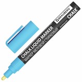 {{photo.Alt || photo.Description || 'Маркер меловой CHALK LIQUID MARKER, СИНИЙ, 3 мм, стираемый, BRAUBERG &quot;CHALK&quot;, 152592'}}
