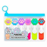 {{photo.Alt || photo.Description || 'Набор текстовыделителей с топперами 6 ЦВЕТОВ НЕОН, &quot;ЛАПКИ&quot;, линия 1-4 мм, FUNSTER (ФАНСТЕР), 152645'}}