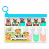 {{photo.Alt || photo.Description || 'Набор текстовыделителей с топперами 6 ЦВЕТОВ ПАСТЕЛЬ, &quot;КАПИБАРЫ&quot;, линия 1-4 мм, FUNSTER (ФАНСТЕР), 152651'}}