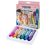 {{photo.Alt || photo.Description || 'Аквагрим для лица и тела, 6 цветов МЕТАЛЛИК, FUNSTER (ФАНСТЕР), легко смываются, 192574'}}