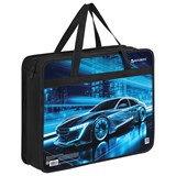 {{photo.Alt || photo.Description || 'Папка на молнии с ручками BRAUBERG А4, 1 отделение, пластик, 80 мм, &quot;Night driver&quot;, 272169'}}