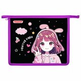 {{photo.Alt || photo.Description || 'Папка для тетрадей ПИФАГОР А5, 1 отделение, пластик, на молнии, &quot;Anime sign&quot;, 273328'}}