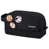 {{photo.Alt || photo.Description || 'Пенал-органайзер HEIKKI (ХЕЙКИ) с ручкой, значки, 2 отделения, откидная планка, 22x13х10 см, черный, 273599'}}