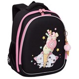 {{photo.Alt || photo.Description || 'Ранец GRIZZLY анатомическая спинка, c брелоком, для девочек, &quot;YUMMY&quot;, 36х28х20 см, RAz-586-14/1'}}