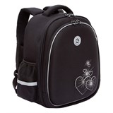 {{photo.Alt || photo.Description || 'Ранец GRIZZLY анатомическая спинка, c брелоком, для девочек, &quot;HEARTS&quot;, чёрный 36х28х20 см, RAz-586-5/1'}}