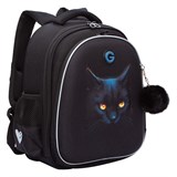 {{photo.Alt || photo.Description || 'Ранец GRIZZLY анатомическая спинка, c брелоком, для девочек, &quot;I&#39;M HERE&quot;, 36х28х20 см, RAz-586-6/1'}}