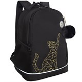 {{photo.Alt || photo.Description || 'Рюкзак GRIZZLY школьный, анатомическая спинка, 2 отделения, для девочек, &quot;GOLD CAT&quot;, 38х28х18 см, RG-563-2/1'}}