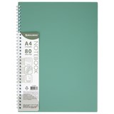 {{photo.Alt || photo.Description || 'Тетрадь обложка пластик, А4 80 л., гребень мягкий (силиконовый), клетка, BRAUBERG, зеленая, 405355'}}