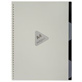 {{photo.Alt || photo.Description || 'Тетрадь обложка пластик, А4 80 л., гребень, 4 разделителя, клетка, BRAUBERG, бежевый, 405362'}}