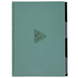 {{photo.Alt || photo.Description || 'Тетрадь обложка пластик, А4 80 л., гребень, 4 разделителя, клетка, BRAUBERG, зеленый, 405363'}}