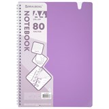 {{photo.Alt || photo.Description || 'Тетрадь обложка пластик, А4 80 л., гребень мягкий, вырубка для ручки, клетка, BRAUBERG, сиреневый, 405374'}}