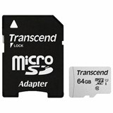 {{photo.Alt || photo.Description || 'Карта памяти microSDXC 64 GB TRANSCEND UHS-I U1, 95 Мб/сек (class 10), адаптер, TS64GUSD300S-A'}}