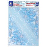 {{photo.Alt || photo.Description || 'Украшение для окон и стекла ЗОЛОТАЯ СКАЗКА &quot;Морозные узоры 1&quot;, 30х38 см, ПВХ, 591223'}}