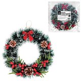 {{photo.Alt || photo.Description || 'Венок новогодний, диаметр 35 см &quot;Пушистый&quot;, с декором, ПЭТ, ЗОЛОТАЯ СКАЗКА, 592520'}}