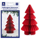 {{photo.Alt || photo.Description || 'Украшение новогоднее интерьерное из бумаги, &quot;Елочка&quot;, 20 см, бордовый цвет, ЗОЛОТАЯ СКАЗКА, 592601'}}