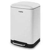 {{photo.Alt || photo.Description || 'Ведро мусорное с педалью 12 л, крышка с доводчиком, белое матовое, металл, LAIMA ULTRA, 701566'}}