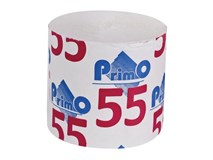 Туалетная бумага Primo 55 макулатурная, без втулки, без тиснения, без перфорации, вес до 120г, длина 42м PRIMO-C-1
