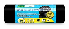 {{photo.Alt || photo.Description || 'Мешки для мусора "ХИТ" 60 литров, в рулоне 20 штук, ПНД,8 мкм, размер 60*80 см, черный, B2B'}}