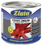 Грунт-Эмаль по РЖАВЧИНЕ 3в1 "Zlata"  серая  5,5 кг. GE-RG-3V1-Z-5,5-Серый