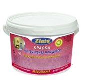 Краска ВД-АК "Zlata" интерьерная моющаяся 25 кг. BD-AK-Z-In-M-25-Белый