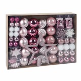 {{photo.Alt || photo.Description || 'Шары новогодние ёлочные Elegant Pink 77 предметов, розовый/белый, ЗОЛОТАЯ СКАЗКА, 591715'}}