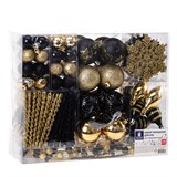 {{photo.Alt || photo.Description || 'Шары новогодние ёлочные Black&amp;Gold, НАБОР 130 предметов, черный/золото, пластик, ЗОЛОТАЯ СКАЗКА, 592183'}}