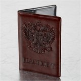 {{photo.Alt || photo.Description || 'Обложка для паспорта STAFF, полиуретан под кожу, ГЕРБ, коричневая, 237604'}}