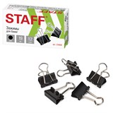 {{photo.Alt || photo.Description || 'Зaжимы для бумаг STAFF EVERYDAY, КОМПЛЕКТ 12 шт., 19 мм, на 60 листов, черные, картонная коробка, 224606'}}