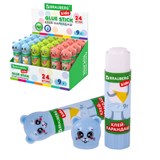 {{photo.Alt || photo.Description || 'Клей-карандаш Зверята: кошка, мышка, хрюшка, 9 г, фигурный колпачок, BRAUBERG KIDS, 271138'}}