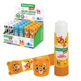 {{photo.Alt || photo.Description || 'Клей-карандаш Зверята: панда, слон, леопард, 9 г, фигурный колпачок, BRAUBERG KIDS, 271139'}}