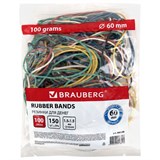{{photo.Alt || photo.Description || 'Резинки банковские универсальные диаметром 60 мм, BRAUBERG 100 г, цветные, натуральный каучук, 440036'}}