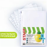 {{photo.Alt || photo.Description || 'Папки-файлы перфорированные, А4, STAFF STANDARD, КОМПЛЕКТ 100 шт., гладкие, Яблоко, 30 мкм, 224917'}}