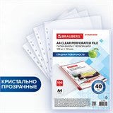 {{photo.Alt || photo.Description || 'Папки-файлы перфорированные А4 BRAUBERG STANDARD, КОМПЛЕКТ 100 шт., гладкие, 40 мкм, 229661'}}