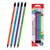 {{photo.Alt || photo.Description || 'Набор карандашей чернографитных BRAUBERG "ULTRA COLOR" 4 шт., HB, с ластиком, пластиковые, 181709'}}