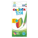 {{photo.Alt || photo.Description || 'Карандаши цветные CARIOCA Tita, 12 цветов, шестигранные, грифель 3 мм, 42793'}}