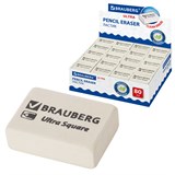 {{photo.Alt || photo.Description || 'Ластик BRAUBERG "Ultra Square", 26х18х8 мм, белый, натуральный каучук, 228707'}}