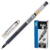 {{photo.Alt || photo.Description || 'Ручка гелевая PILOT Super Gel, ЧЕРНАЯ, корпус прозрачный, узел 0,5 мм, линия письма 0,3 мм, BL-SG-5'}}