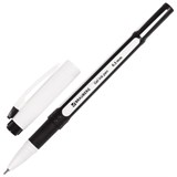 {{photo.Alt || photo.Description || 'Ручка гелевая с грипом BRAUBERG Contact, ЧЕРНАЯ, корпус черный, игольчатый узел 0,5 мм, линия письма 0,35 мм, 141185'}}