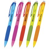 {{photo.Alt || photo.Description || 'Ручка шариковая автоматическая с грипом BRAUBERG Juicy, СИНЯЯ, корпус ассорти, узел 0,7 мм, линия письма 0,35 мм, 141546'}}