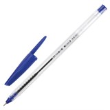 {{photo.Alt || photo.Description || 'Ручка шариковая масляная STAFF EVERYDAY OBP-226, СИНЯЯ, корпус прозрачный, игольчатый узел 0,7 мм, линия письма 0,35 мм, 141705'}}